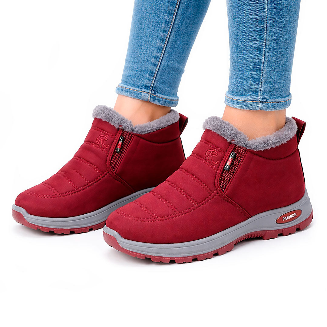 Women's Water-Resistant Quilted Slip-On Ankle Boots Halveyn