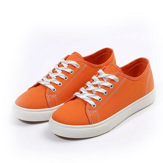 Women's Breathable White Canvas Sneakers Halveyn