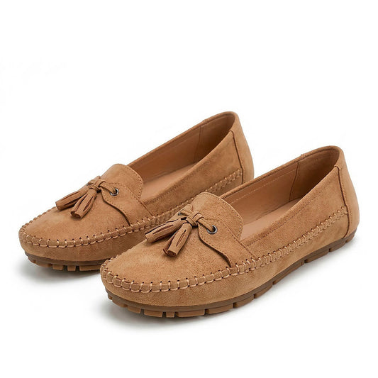 Women's Soft Suede Tassel Driving Loafers Halveyn