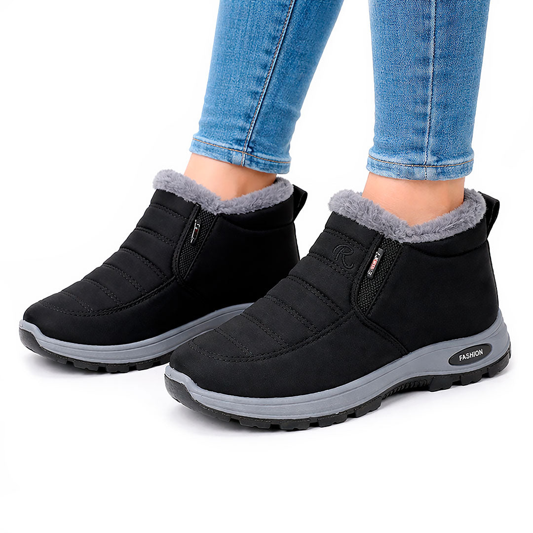 Women's Water-Resistant Quilted Slip-On Ankle Boots Halveyn