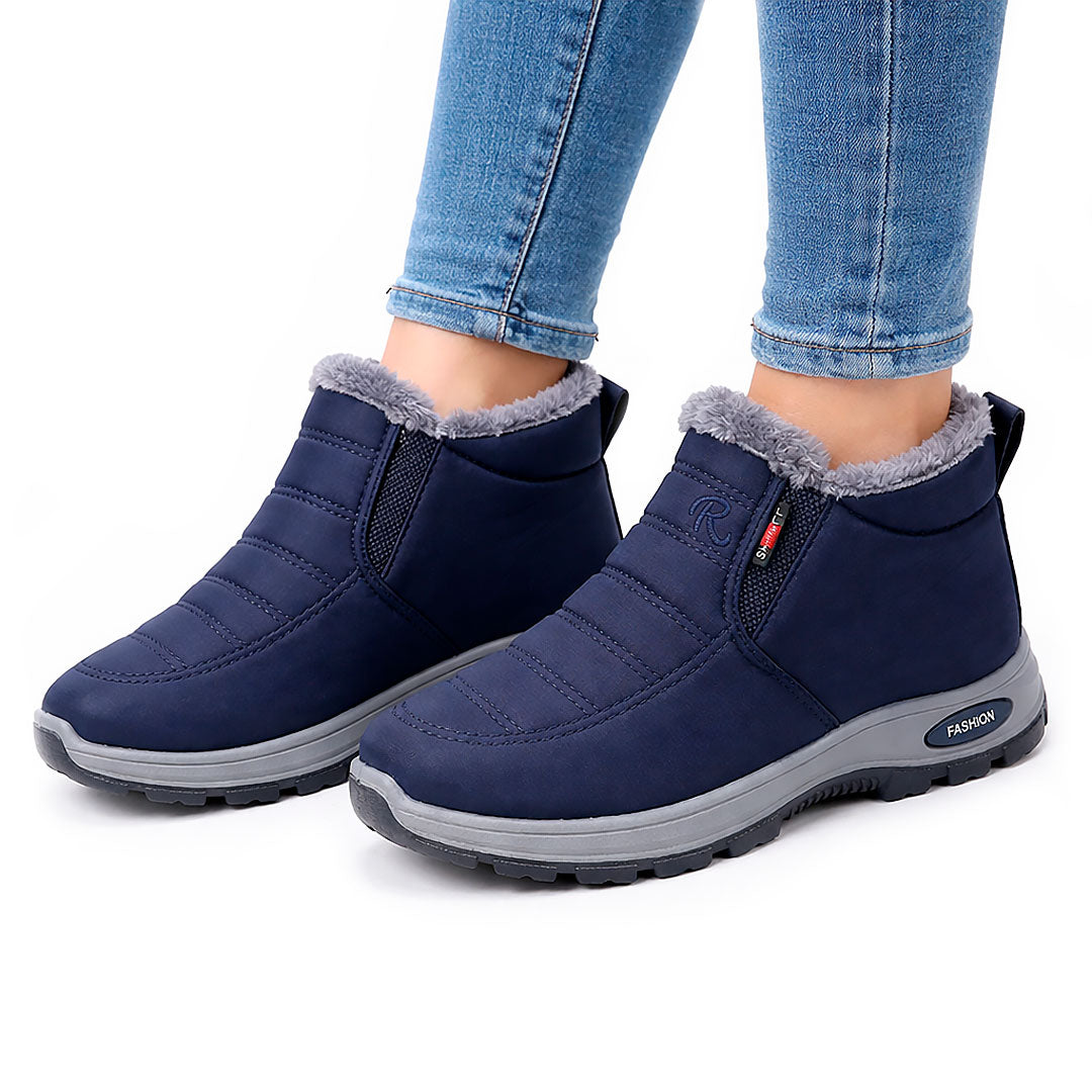 Women's Water-Resistant Quilted Slip-On Ankle Boots Halveyn